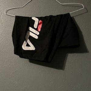 Fila black biker shorts
